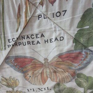 POTTERY BARN POPPY REVERSIBLE COMFORTER AND SHAM SET CALIFORNIA KING EUC LUXURY